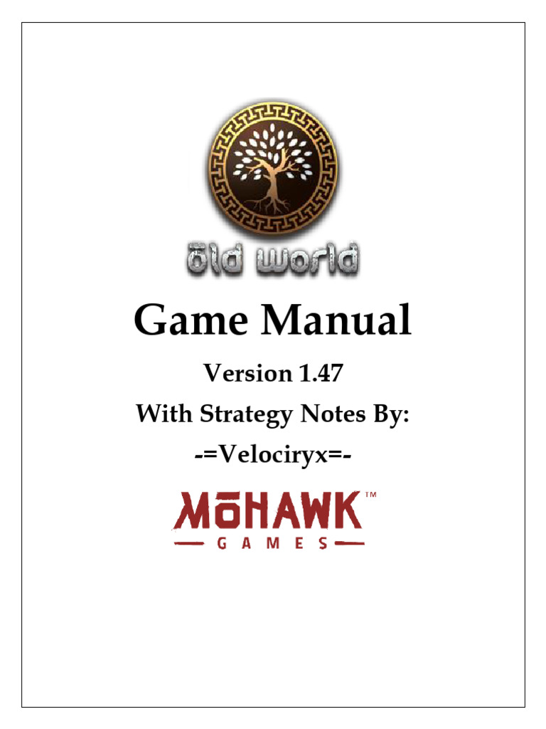 Game Manual & Strategy Guide 1.47 | PDF | Technology & Engineering