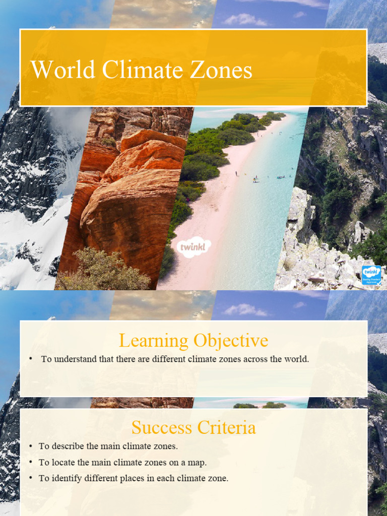 World Climate Zones Overview | PDF | Temperate Climate | Tropics