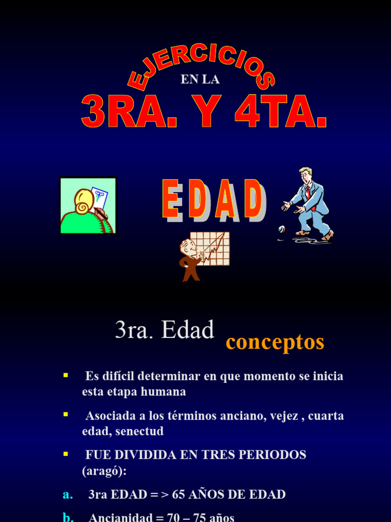 3a Y 4a. EDAD. EJERCICIOS (6) - para Subir. | PDF | Vejez | Diabetes