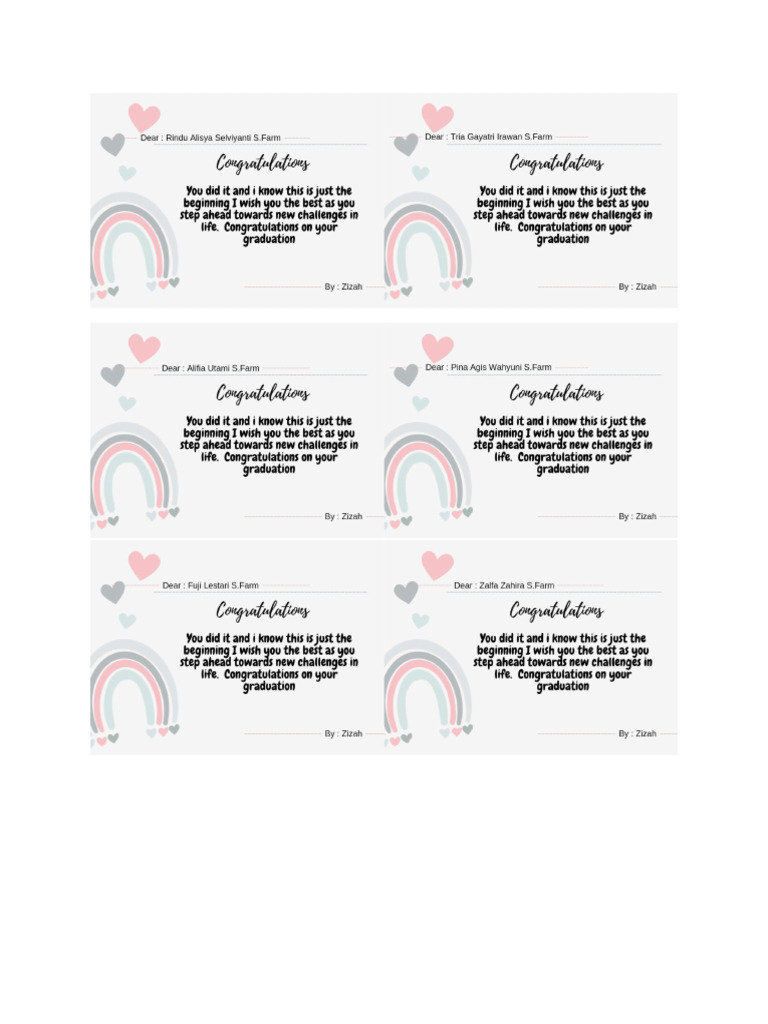 Kartu Ucapan 1 | PDF