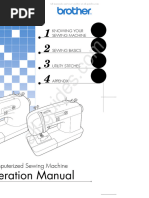 Brother CS 770 Sewing Machine Instruction Manual