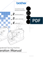 Brother CS 770 Sewing Machine Instruction Manual