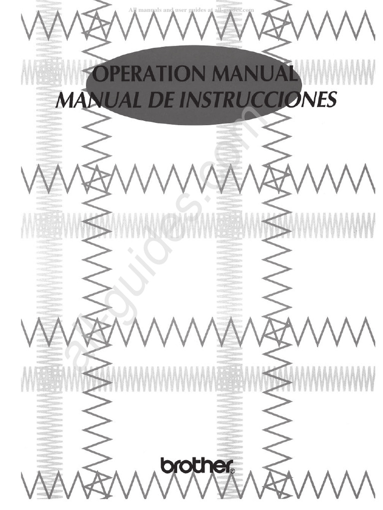 Brother VX 1120 Sewing Machine Instruction Manual PDF