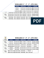 Plantilla Horario Escolar