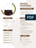 Cream Minimalist Digital Marketing Specialist Resume