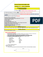 Lista de Útiles Cuarto Grado 2024