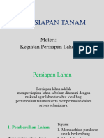 Penyiapan Lahan Dan Persyaratan Bahan Tanam