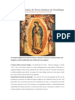 Descrição Do Manto de Nossa Senhora de Guadalupe