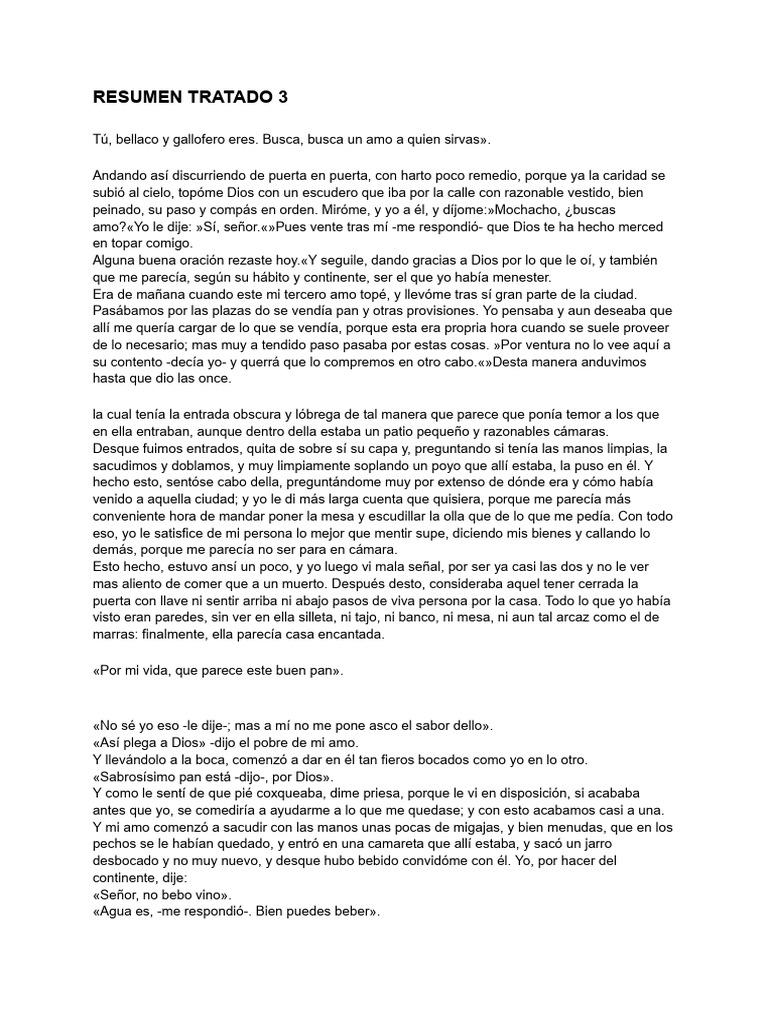 John Fabian - Lectura Del Tratado 3 Del Lazarillo de Tormes ...