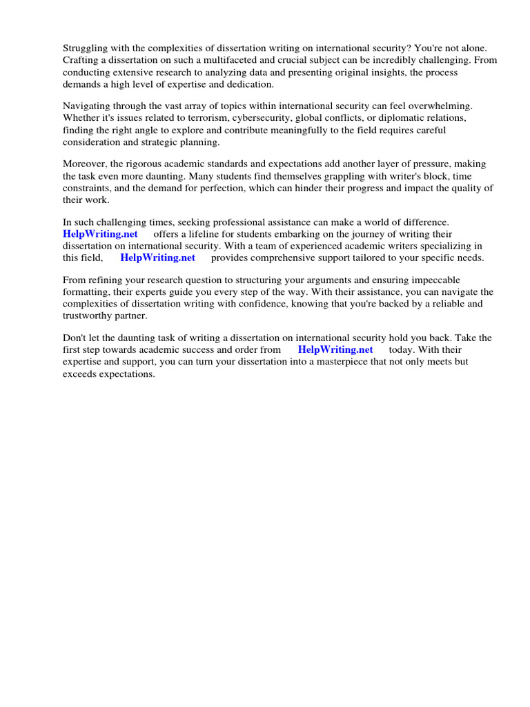 Dissertation topics international security pdf computer security