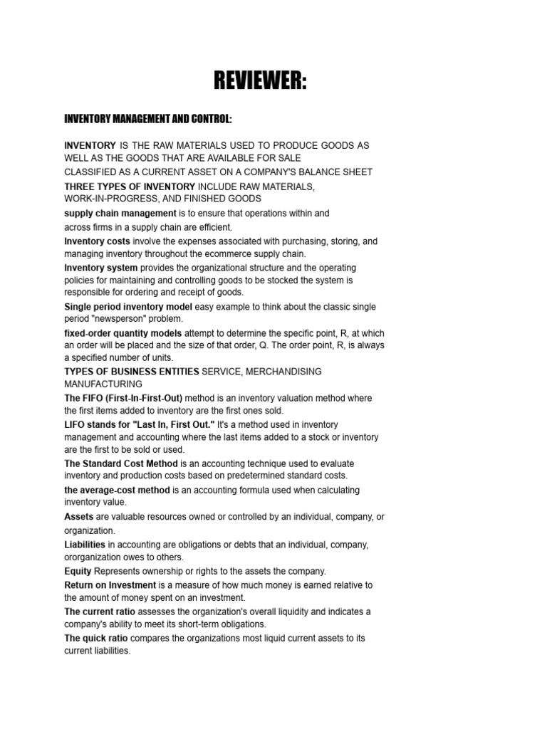 Inventory Management Strategies Explained | PDF | Inventory | Business