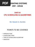 Chapter-IV Process Scheduling