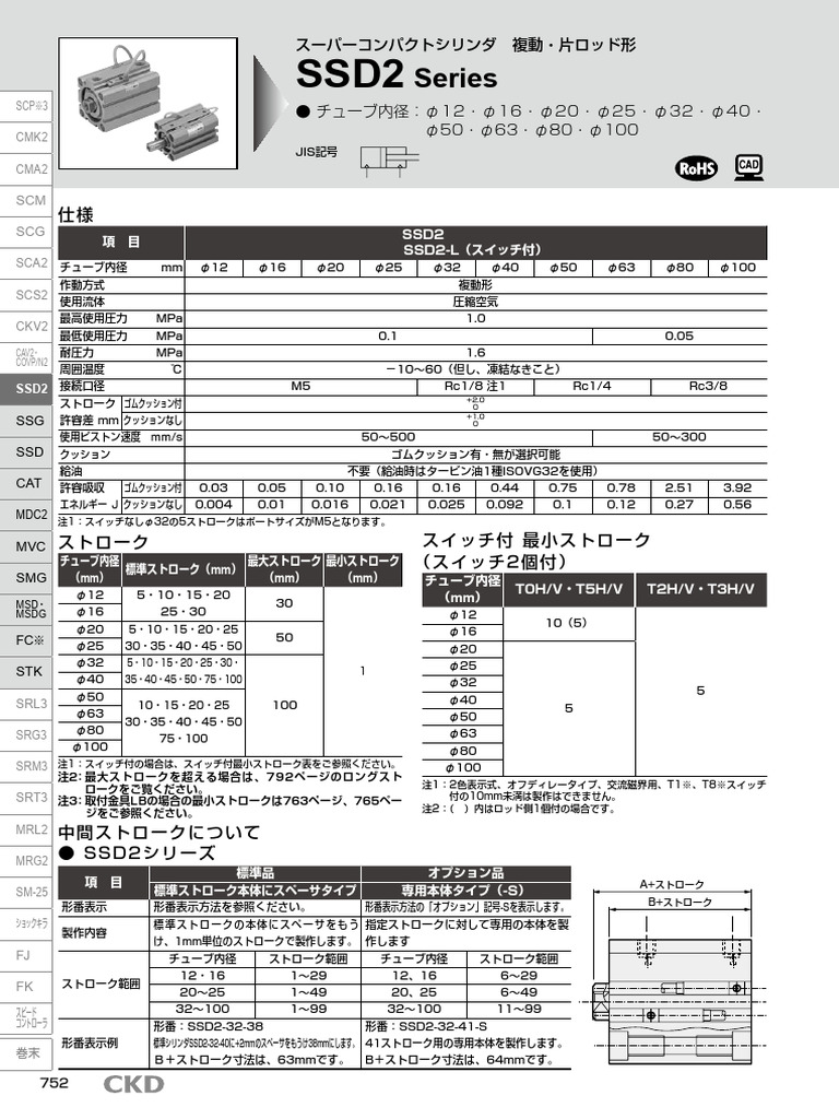 Ssd2シリーズ 仕様・形番表示方法・外形寸法図 (8mb) | PDF