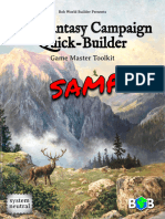 The Fantasy Campaign Quick Builder v1 Sample