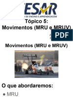 Tópico 5 - MRU e MRUV