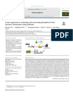 A New Approach To Removing and Recovering Phosphorus From Livestock Wastewater Using Dolomite