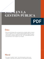 Ética en La Gestión Pública