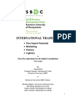 International Trade Guide: Your Export Potential Marketing Finance Logistics