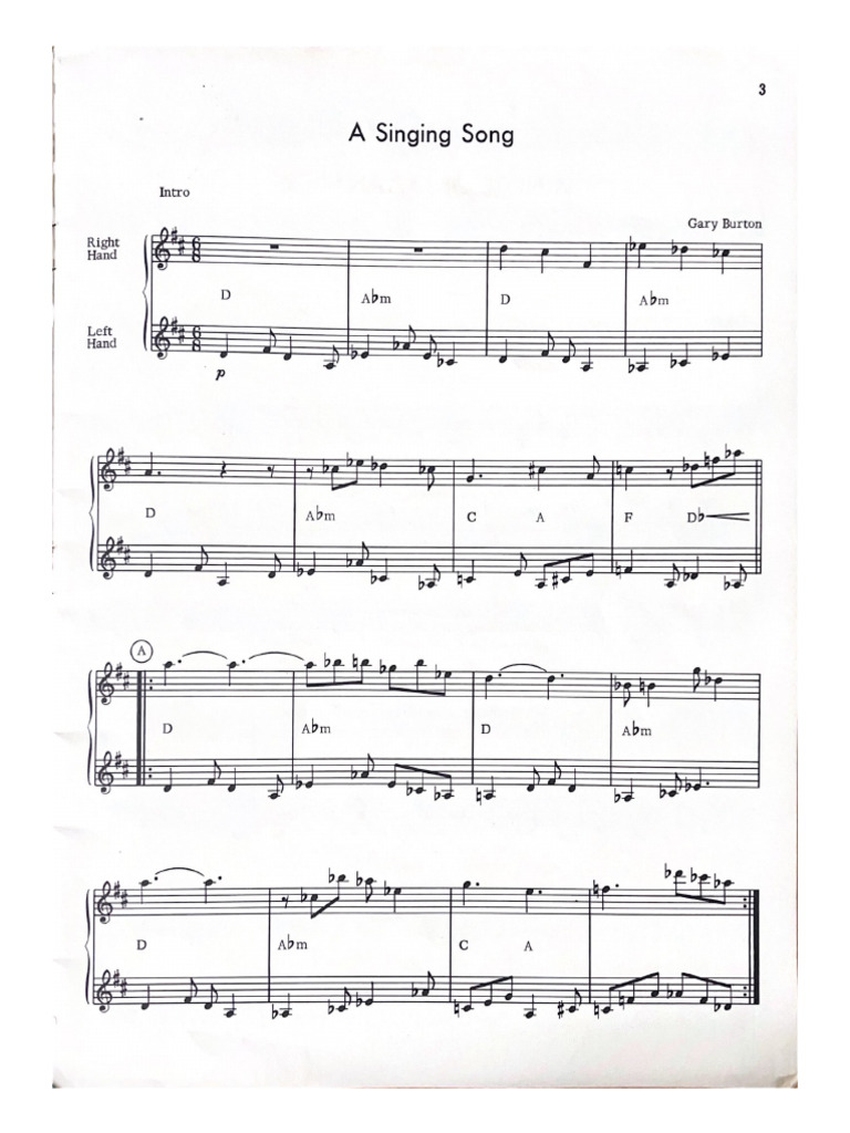 A Singing Song | PDF
