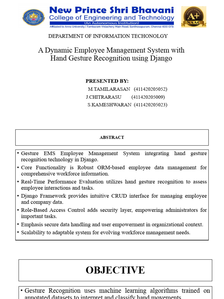Dynamic Employee Management with Gestures | PDF | System | Software