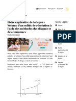 Fiche Explicative de La Leçon Volume D'un Solide de Révolution À L'aide Des Méthodes Des Disques Et Des Couronnes Nagwa