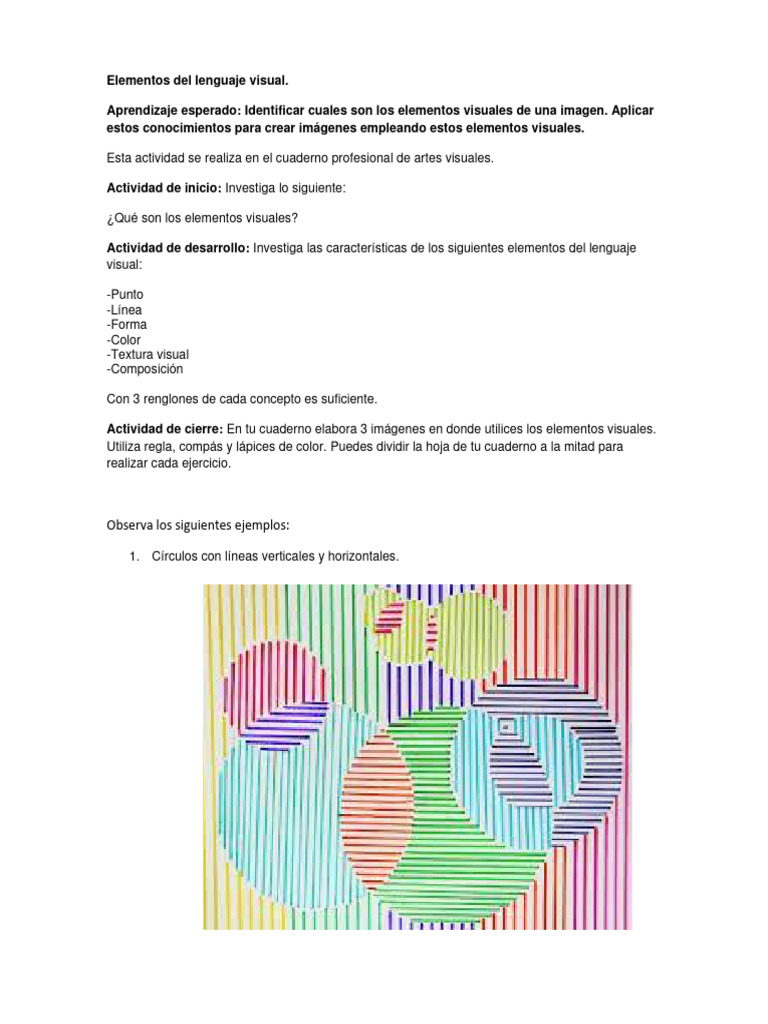 Elementos del Lenguaje Visual en Imágenes | PDF | Crecimiento personal ...