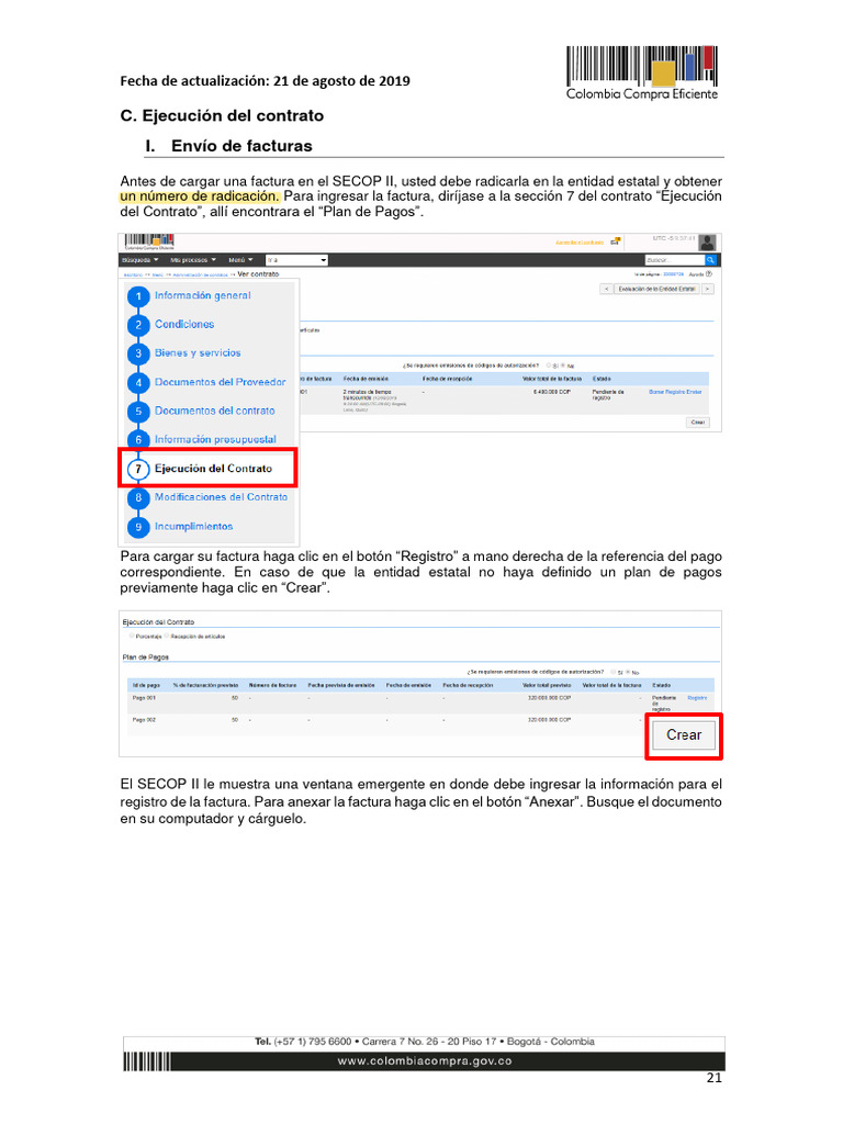 Instructivo Secop II PROVEEDOR. | PDF | Factura