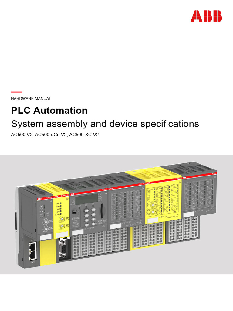 PLC Automation System Assembly and Device Specifications Hardware ...