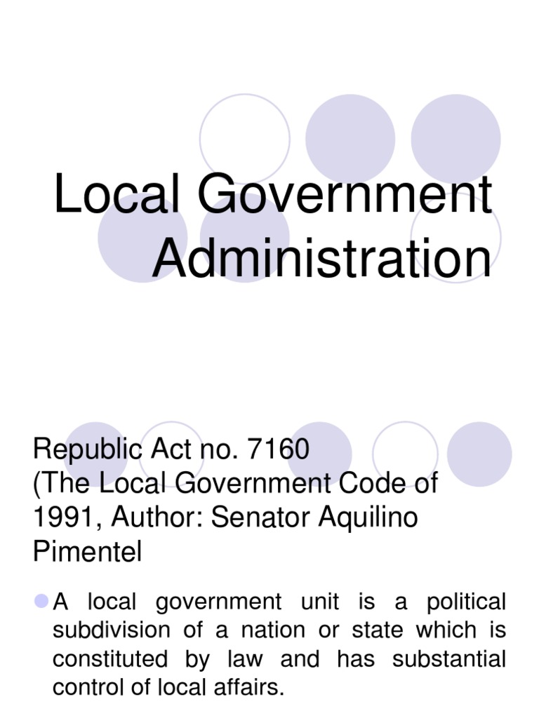 research topics in local government administration