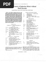 Vector Control of Induction Motor Without Shaft Encoder