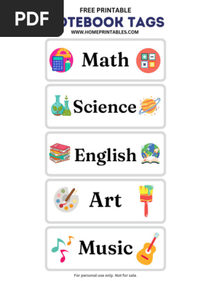 Free School Labels by Home Printables (Fnl Copy)