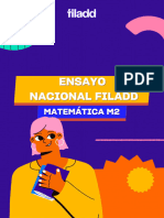 Matemática M2 - Ensayo Nacional de Verano - Preu Filadd