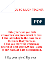 I Like You So Much Teacher