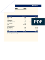 CTC Calculator in Excel