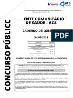 Agente Comunitario de Saude - ACS - Medio e Tecnico