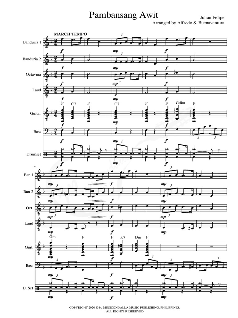 Pambansang Awit (Rondalla) | PDF | Freedom Of Expression Law ...