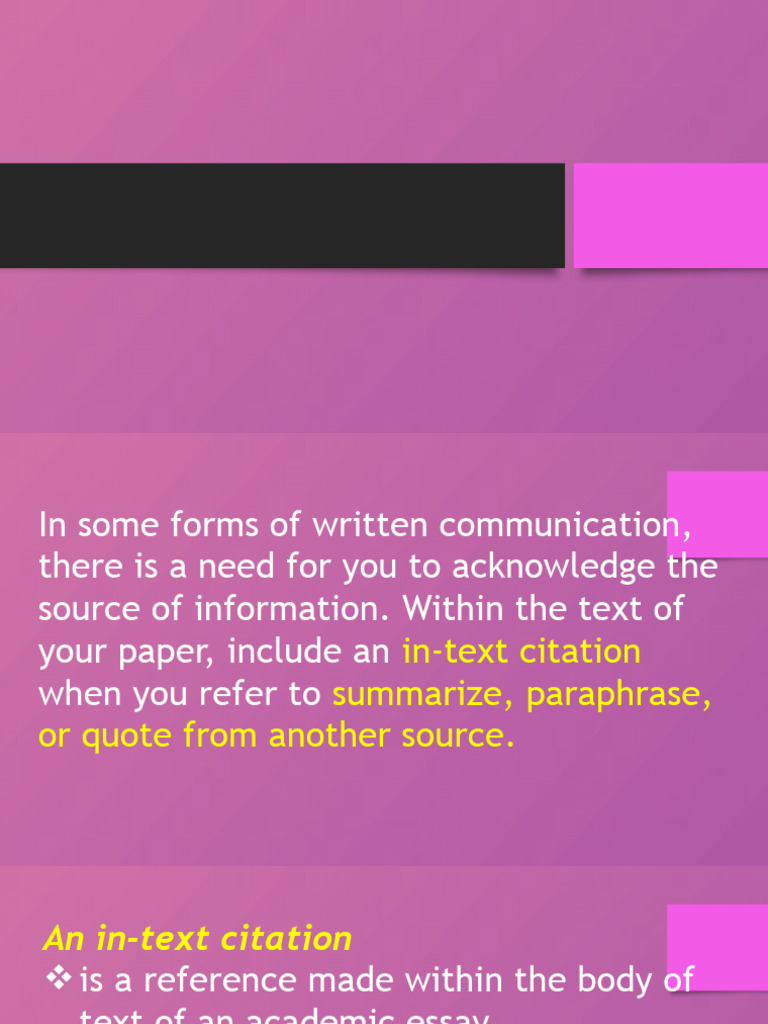 HOW TO QUOTE AN ARTICLE IN TEXT APA visual data 8