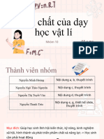 Bản chất của dạy học vật lí