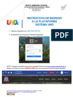 Instructivo Ingreso A Sistema Uno 2024