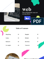 Web Development Graphic Presentation Purple Variant