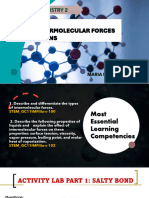 Lesson 2 Types of Intermolecular Forces of Attractions