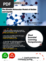 Lesson 1 Kinetic Molecular Model of State of Matter