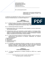 Lei 057 2011 Estrutura Administrativa Organizacional