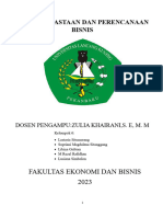 KEWIRASWASTAAN PERENCANAAN BISNIS (Tugas Kel 6 PENGANTAR BISNIS)