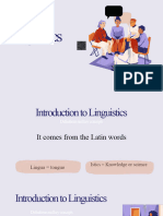 Linguistics 2