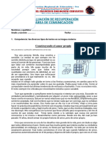 EVALUACIÓN DE RECUPERACION DE 3ro y 4to