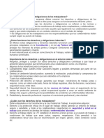 Qué Son Los Derechos y Obligaciones de Los Trabajadores