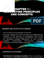 CHAPTER 1 - Accounting Principles and Concepts