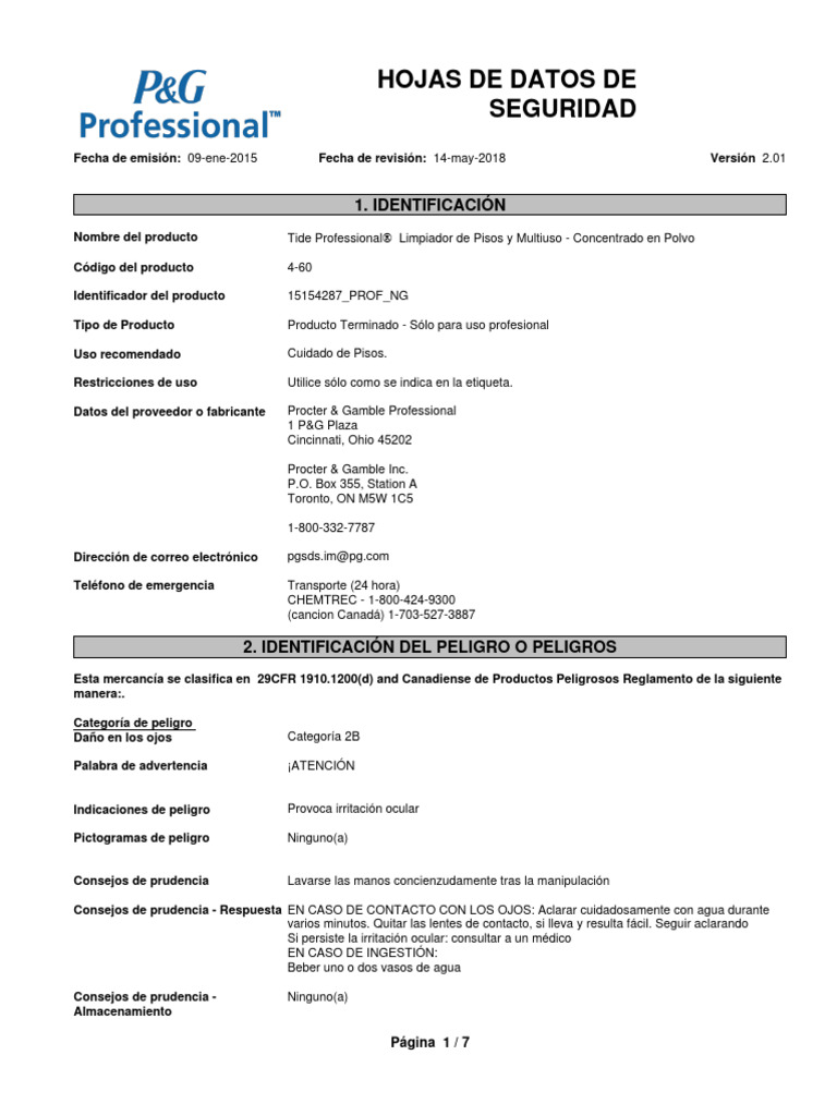 TIDE_PROFESSIONAL_FLOOR_AND_ALLPURPOSE_CLEANER__POWDER_CONCENTRATE_460_SP PDF Agua