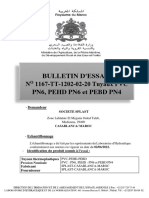 BULLETIN D'ESSAI Splast